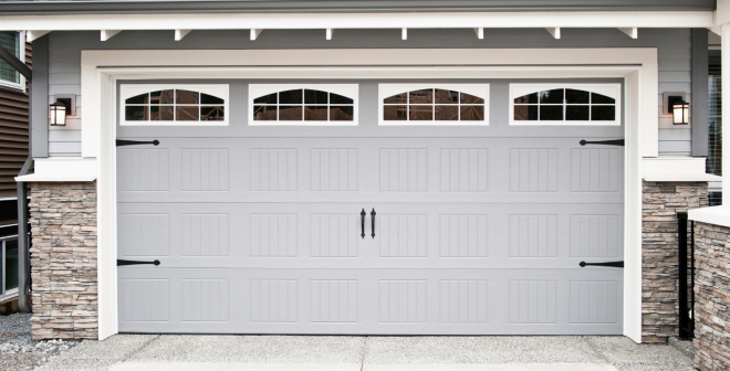 garage gate gray web